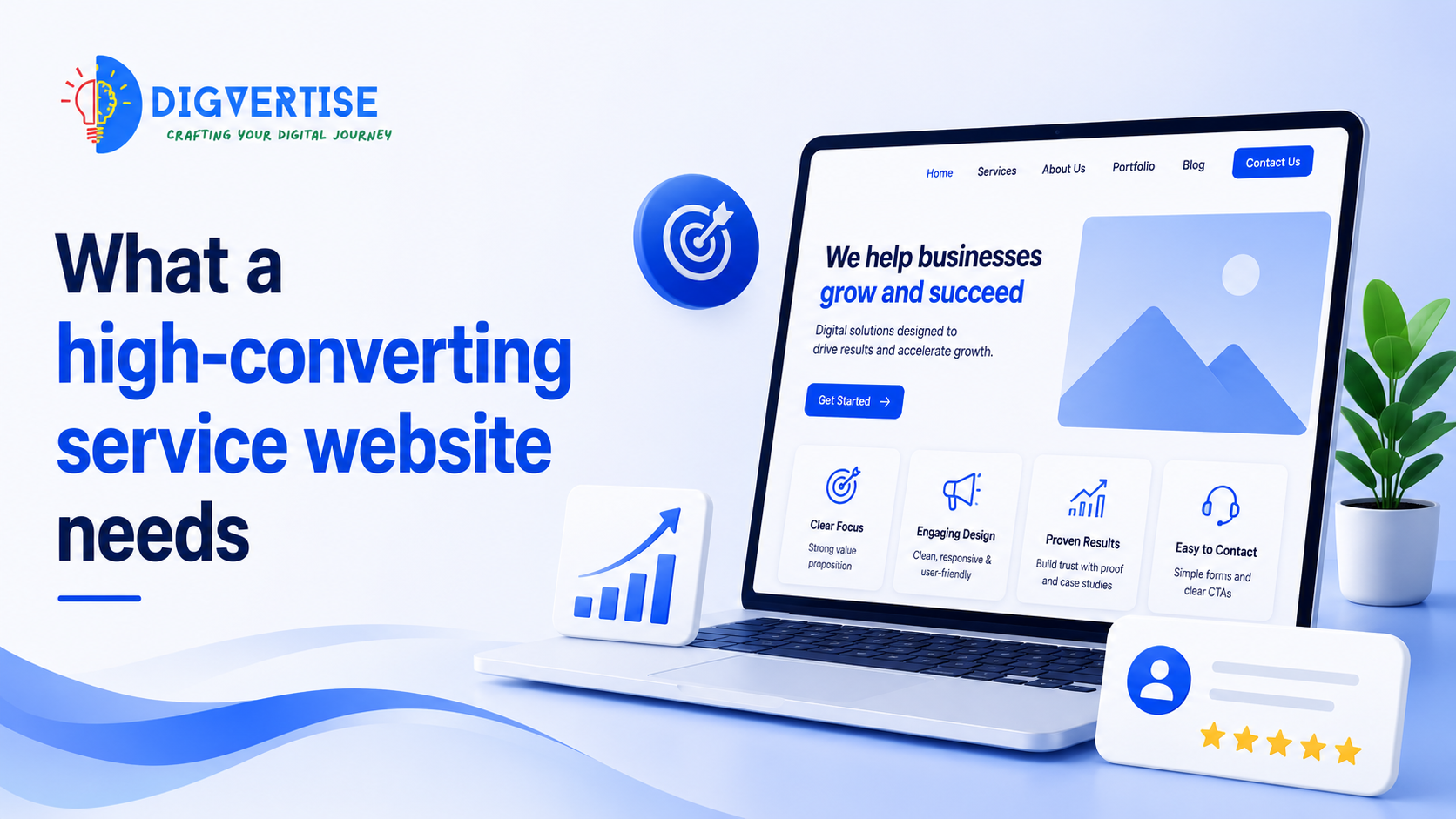 What a high-converting service website needs