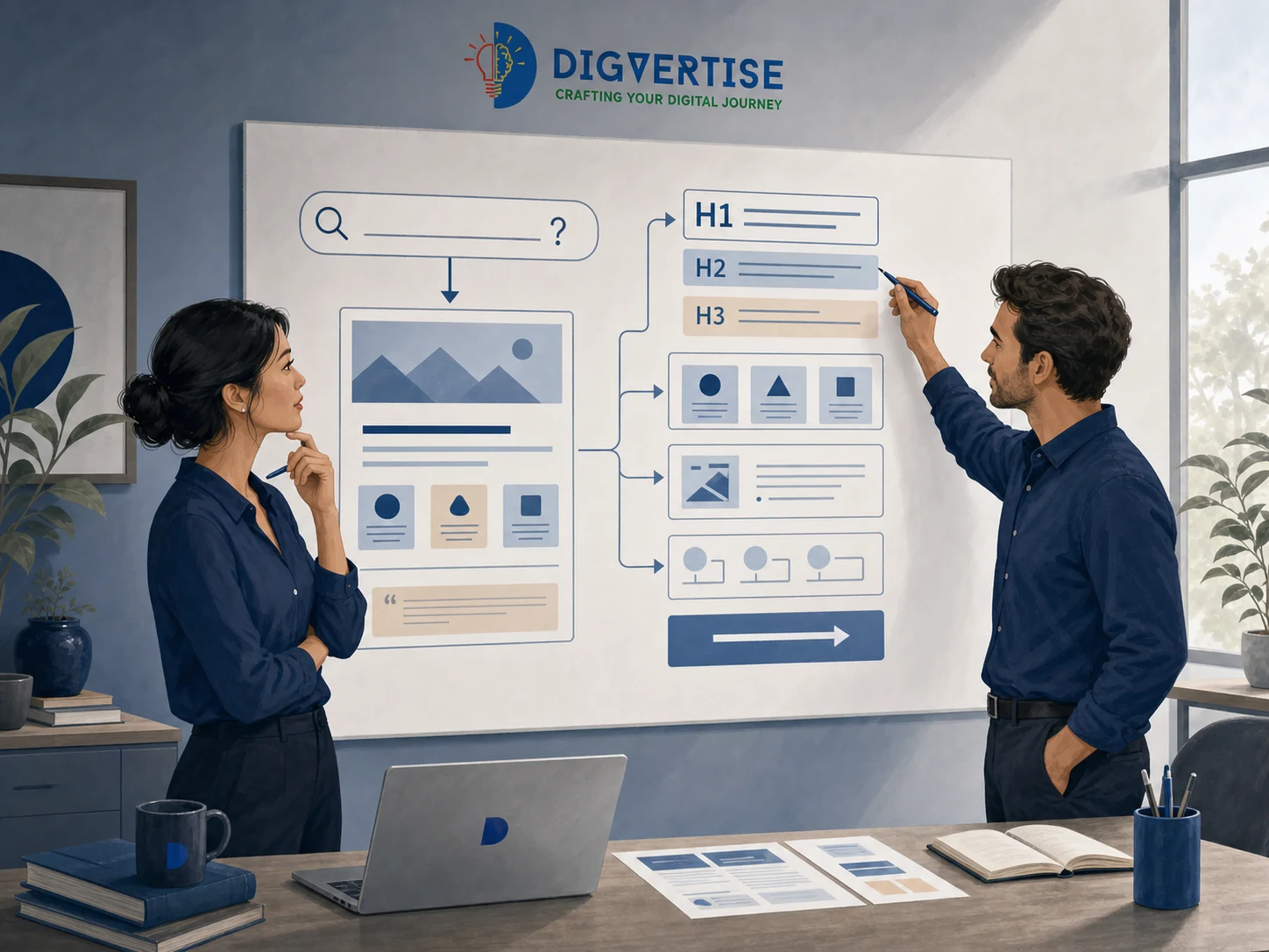 Search intent, page structure and organic visibility reviewed as one SEO system