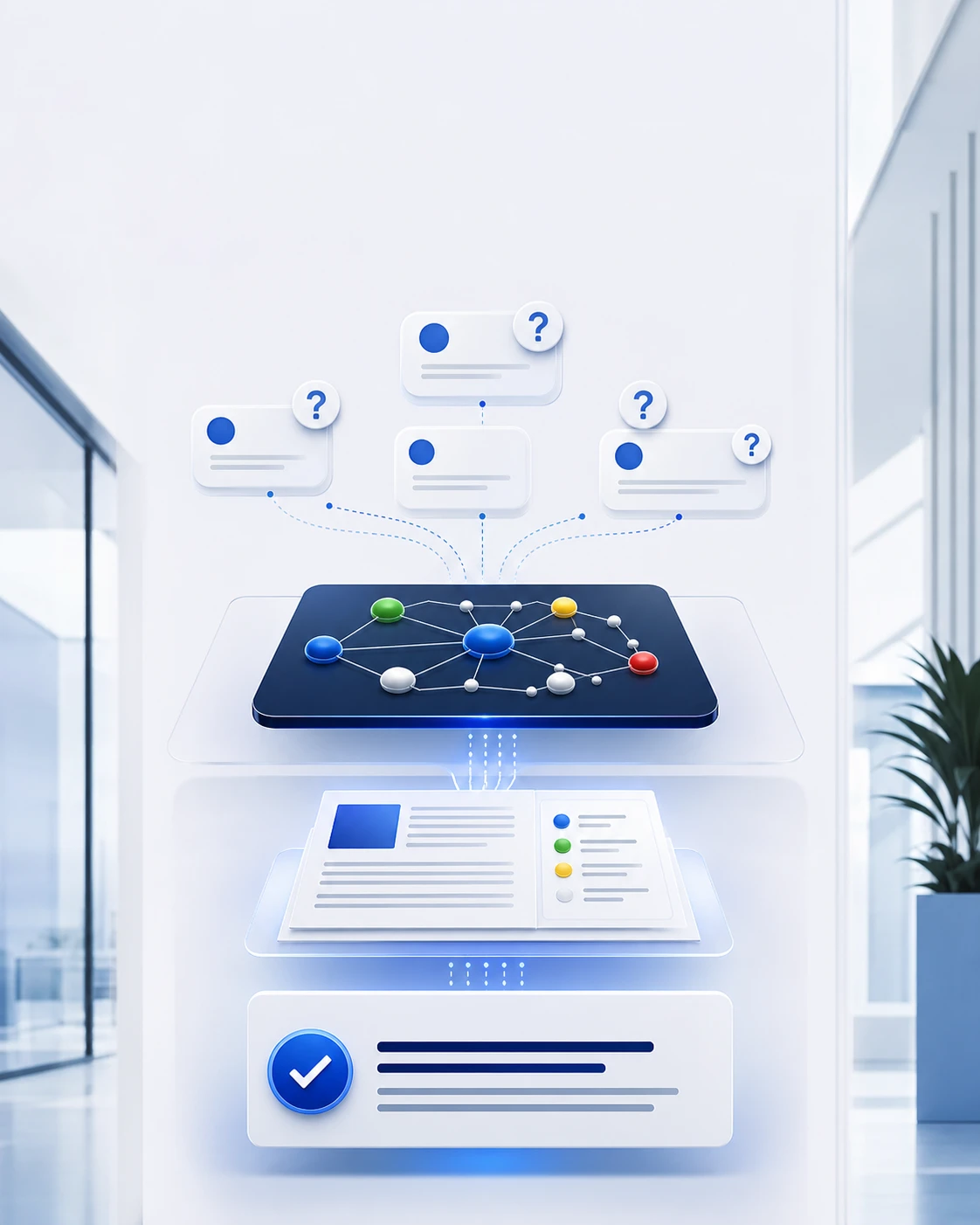 A Digvertise AI search consultation mapping entities, useful answers and structured business information